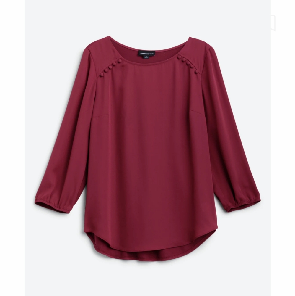 Dark pink blouse